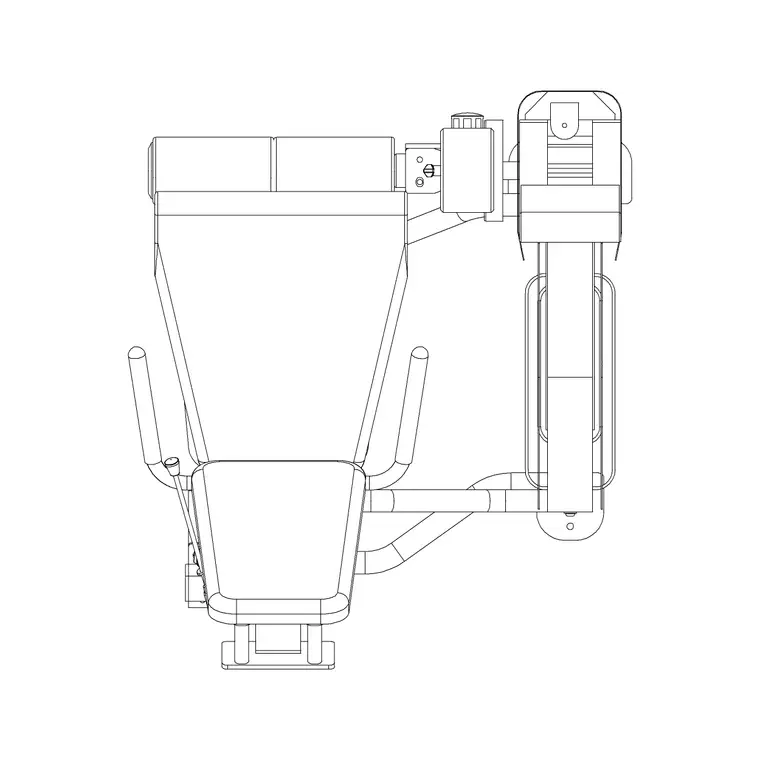 Gym Equip 25 DWG CAD block thumbnail — fitness & sports drawing