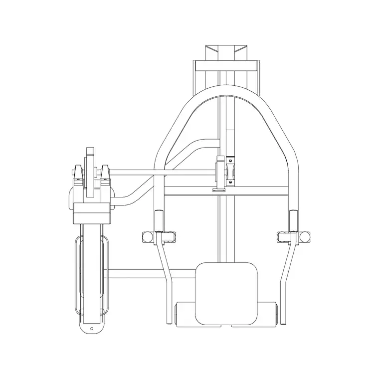 Gym Equip 3 DWG CAD block thumbnail — fitness & sports drawing