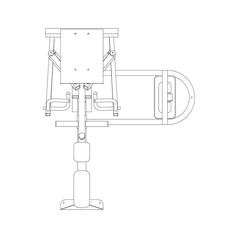 Gym Equip 6 DWG CAD block thumbnail — fitness & sports drawing