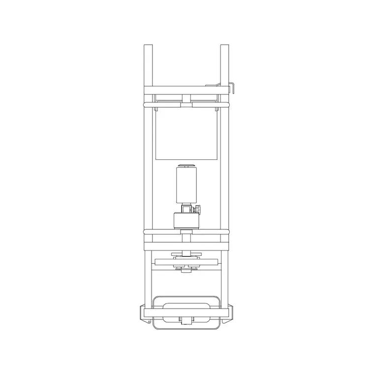 Gym Equip 8 DWG CAD block thumbnail — fitness & sports drawing