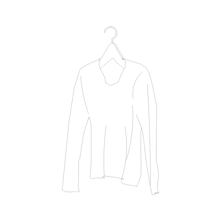 Hanged Clothes (12) DWG CAD block thumbnail — accessories drawing