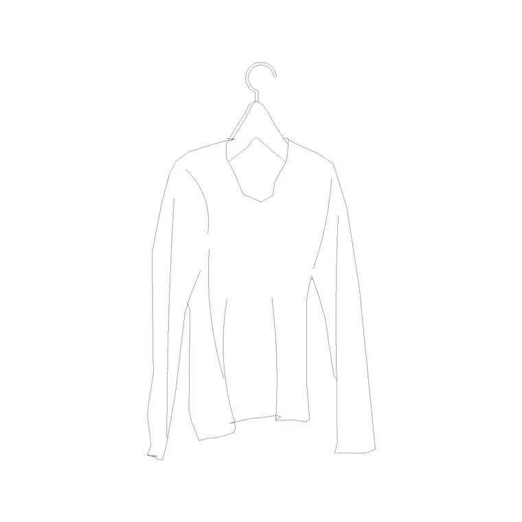 Hanged Clothes (9) DWG CAD block thumbnail — accessories drawing
