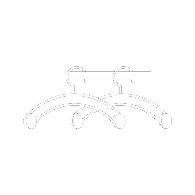 Hanger DWG CAD block thumbnail — accessories drawing
