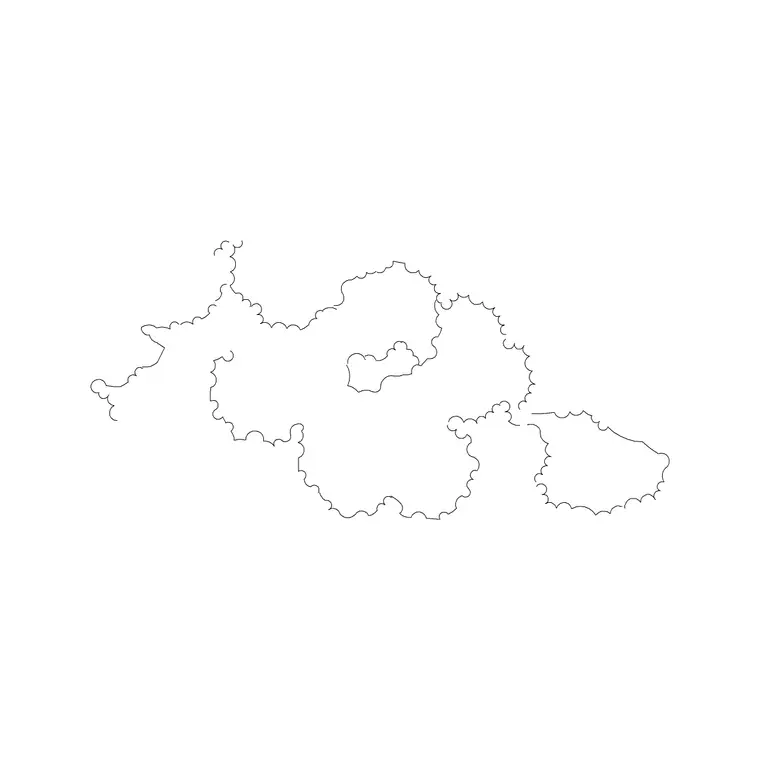 Hedge 001 DWG CAD block thumbnail — trees & plants drawing