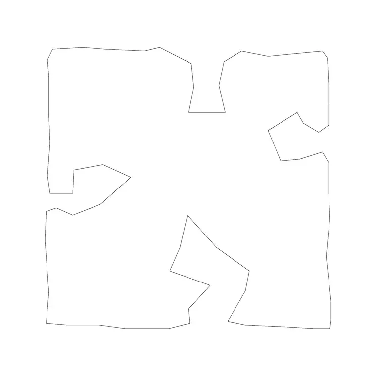 Hedge 005 DWG CAD block thumbnail — trees & plants drawing
