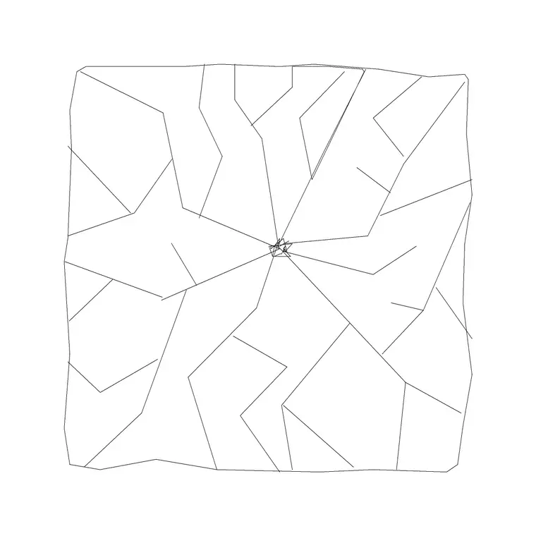 Hedge 006 DWG CAD block thumbnail — trees & plants drawing