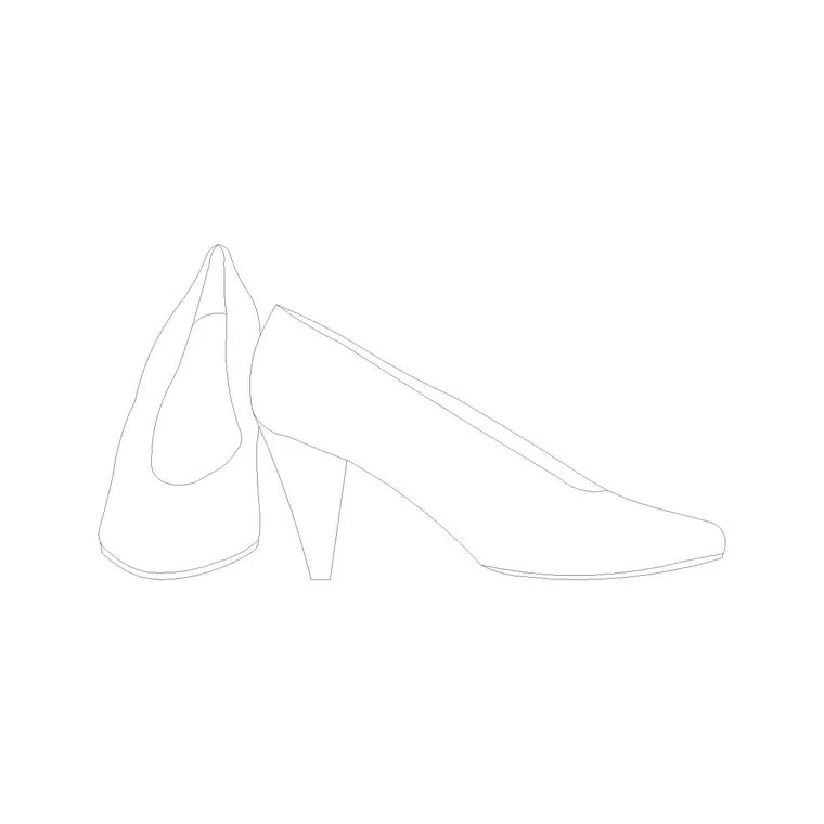 Heel DWG CAD block thumbnail — accessories drawing