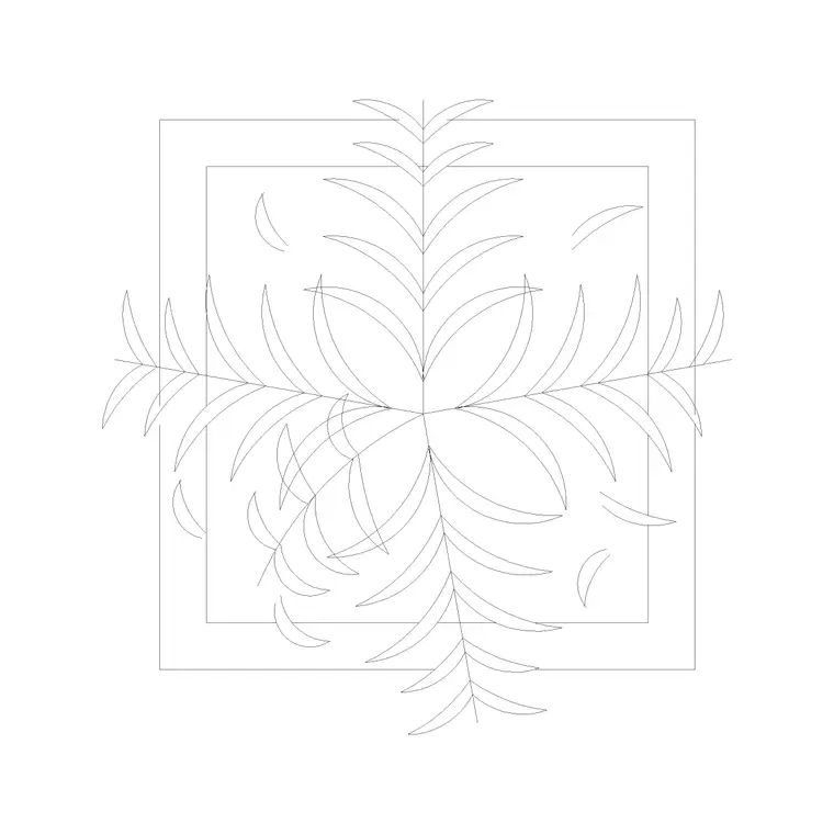 Herb With Pot DWG CAD block thumbnail — trees & plants drawing
