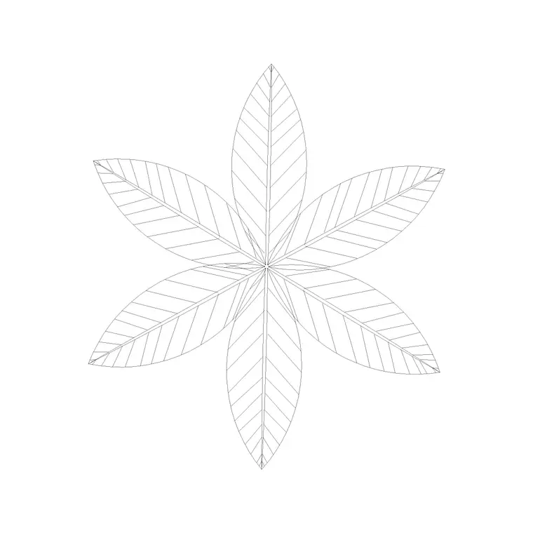 Herbs DWG CAD block thumbnail — trees & plants drawing