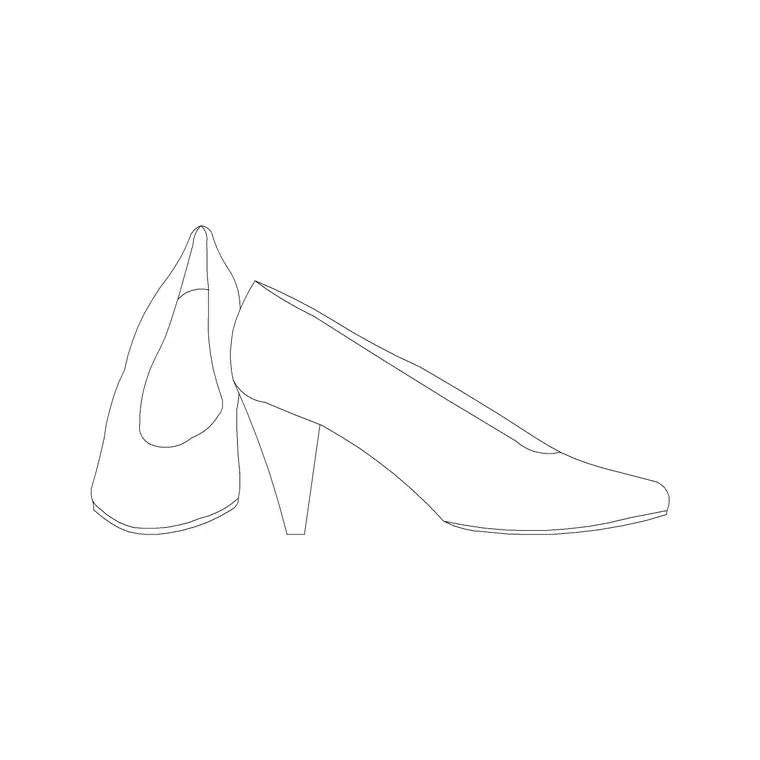High Heels DWG CAD block thumbnail — accessories drawing