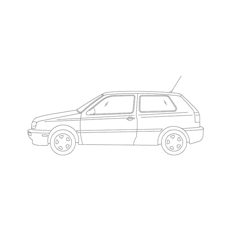 Honda Car DWG CAD block thumbnail — vehicles drawing