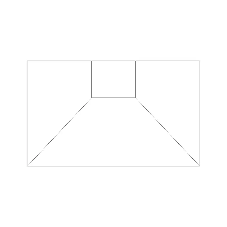 Hood Plan 1 DWG CAD block thumbnail — kitchen drawing