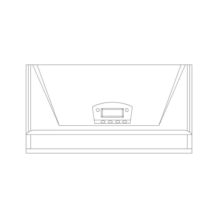 Hood Plan 8 DWG CAD block thumbnail — kitchen drawing
