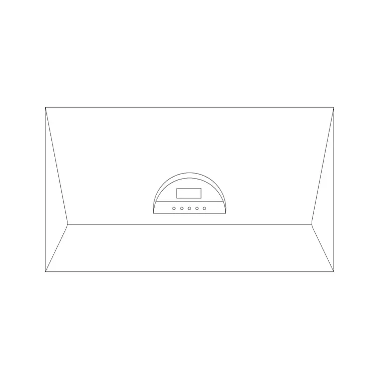 Hood Plan 9 DWG CAD block thumbnail — kitchen drawing