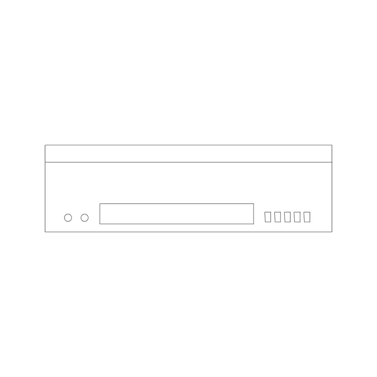 Hood Under Cabinet 1 DWG CAD block thumbnail — kitchen drawing