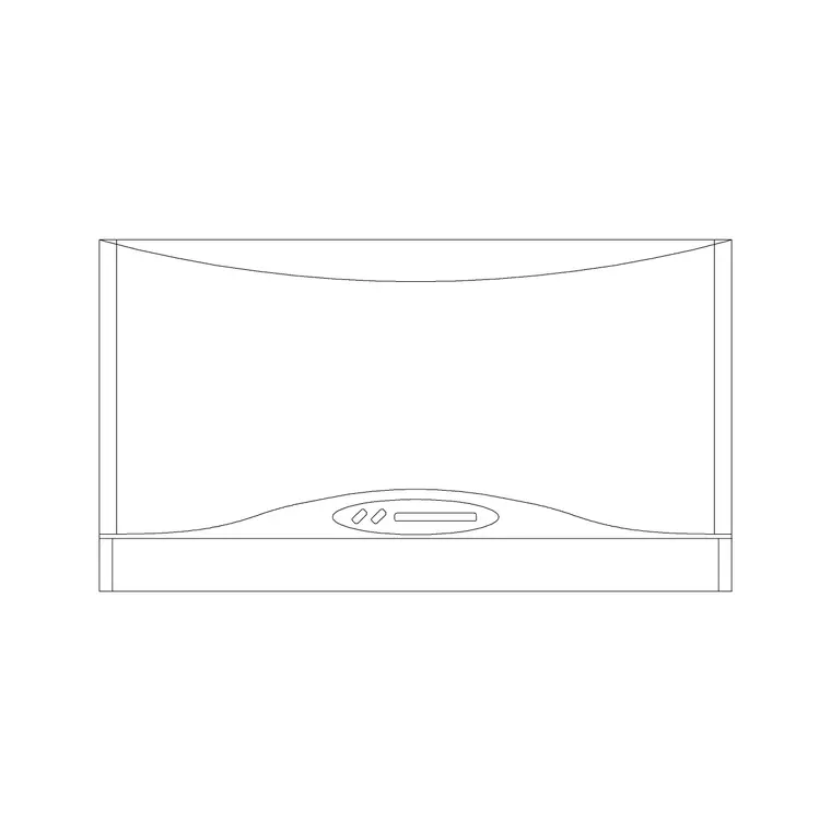 Hood Under Cabinet 12 DWG CAD block thumbnail — kitchen drawing