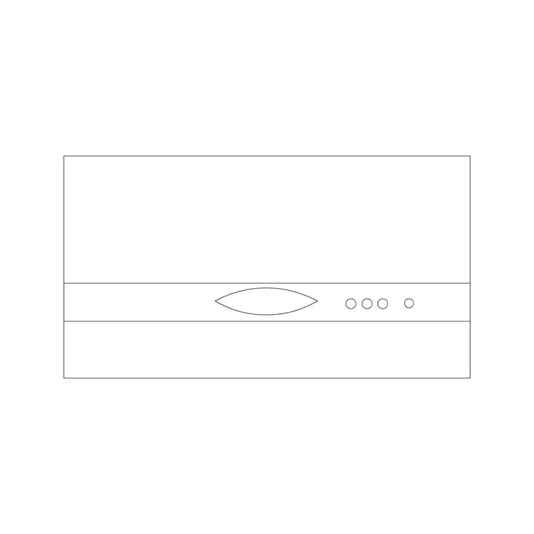 Hood Under Cabinet 4 DWG CAD block thumbnail — kitchen drawing