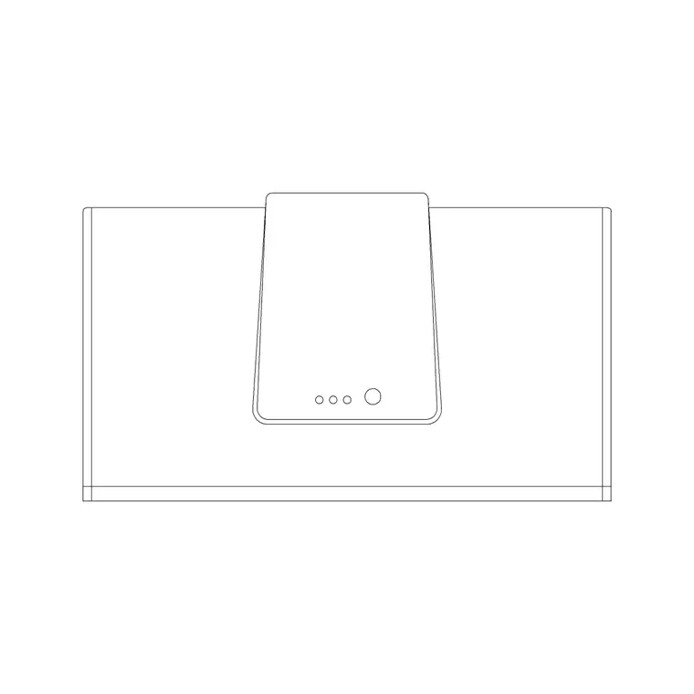 Hood Under Cabinet 7 DWG CAD block thumbnail — kitchen drawing