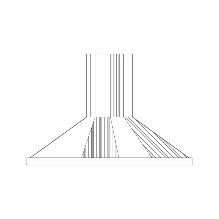Hood Wall Mounted 12 DWG CAD block thumbnail — kitchen drawing