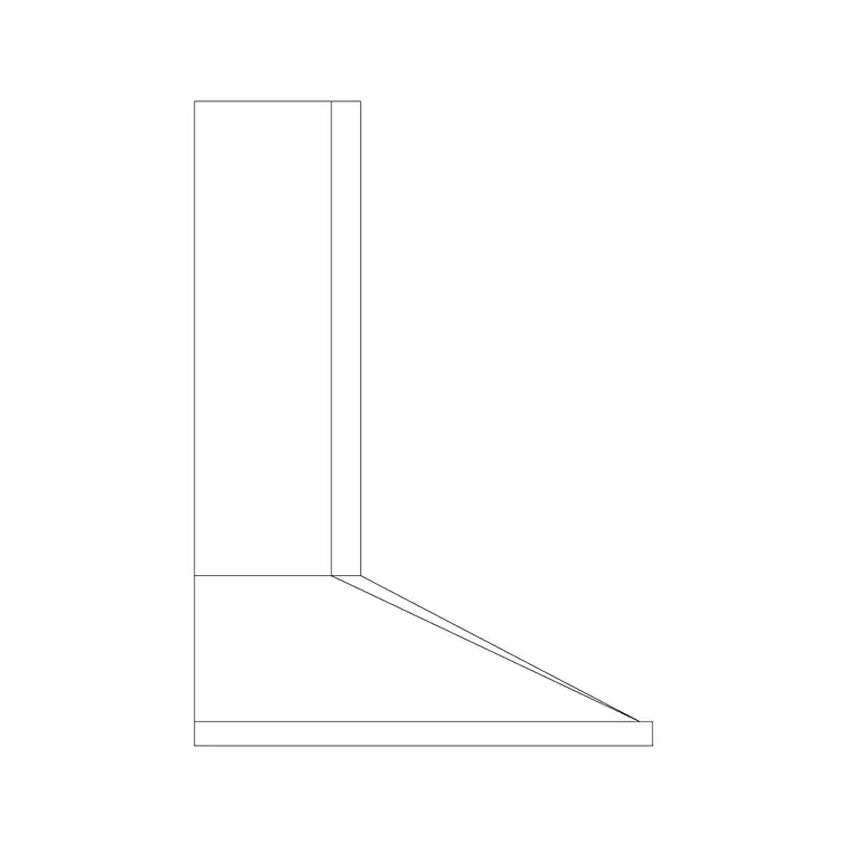 Hood Wall Mounted 15 DWG CAD block thumbnail — kitchen drawing