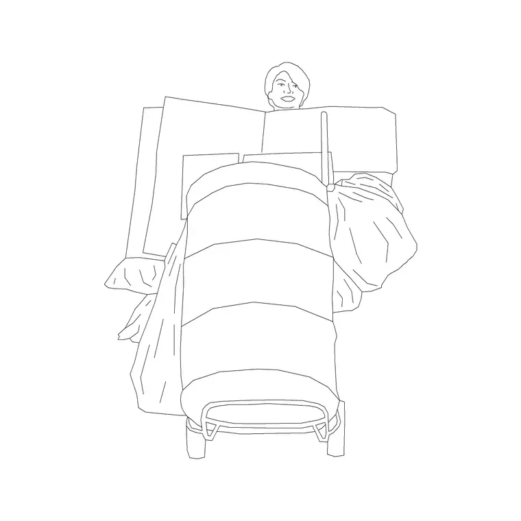 Human Figure Man Ele (23) DWG CAD block thumbnail — people drawing