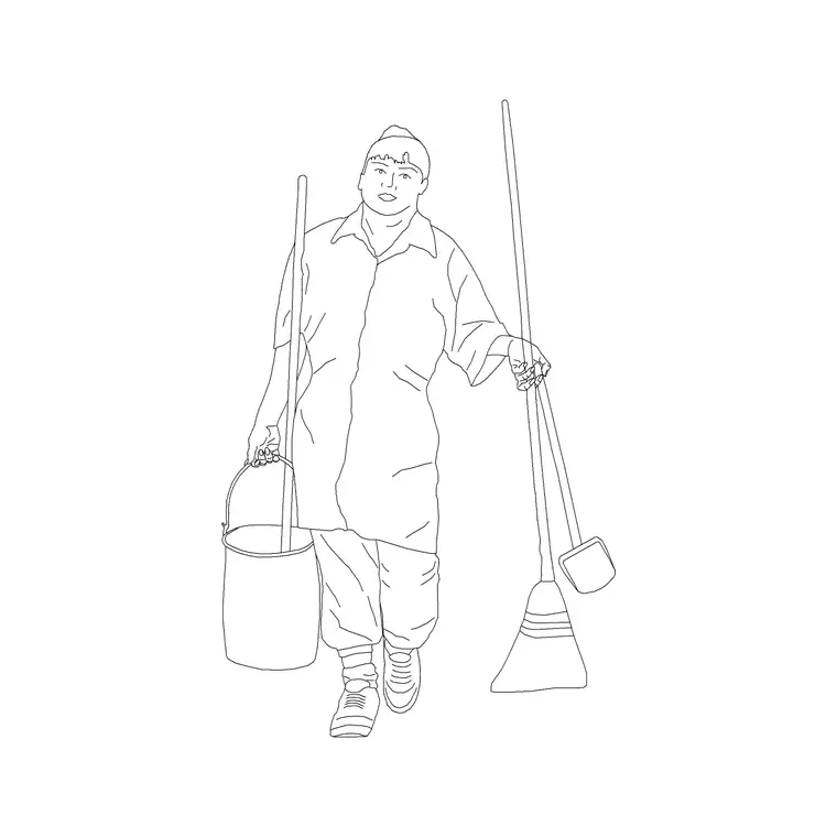 Human Figure Man Ele (24) DWG CAD block thumbnail — people drawing