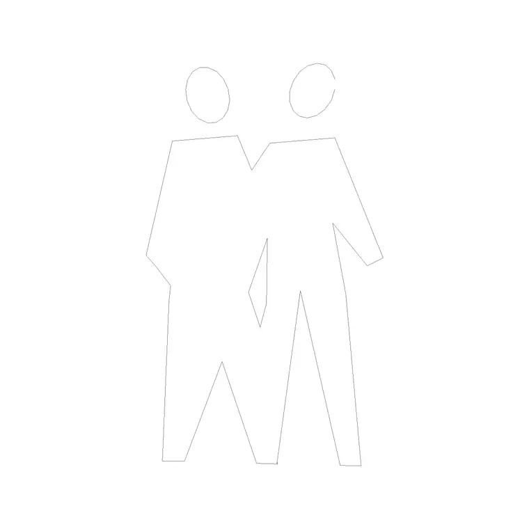 Human Figure Man Ele (30) DWG CAD block thumbnail — people drawing