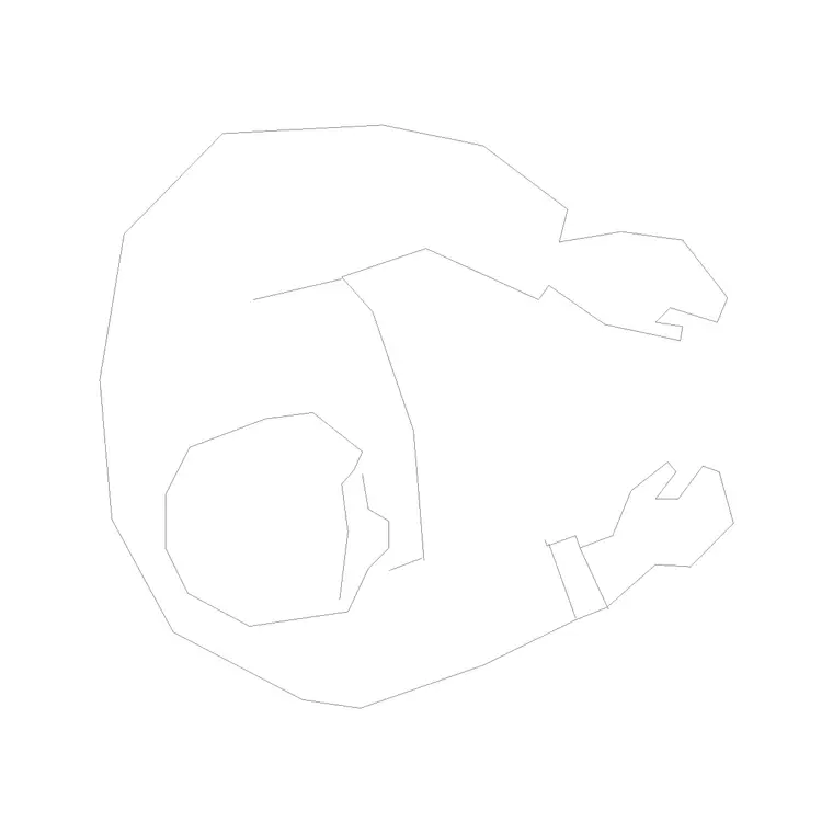 Human Figure Plan 4 DWG CAD block thumbnail — people drawing