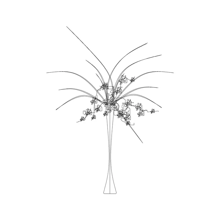 Indoor Small Plants DWG CAD block thumbnail — trees & plants drawing