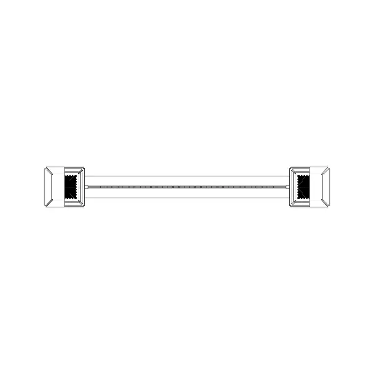 Iron Gate With Column Plan DWG CAD block thumbnail — outdoor drawing
