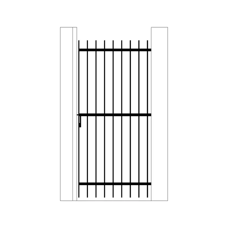 Iron Gate DWG CAD block thumbnail — doors drawing