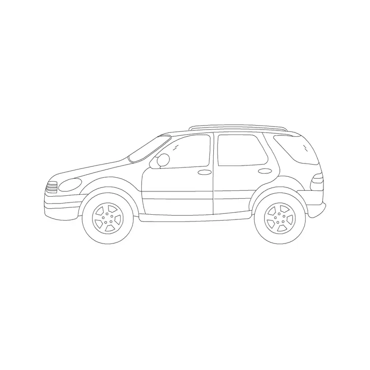 Jeep Elevation DWG CAD block thumbnail — vehicles drawing