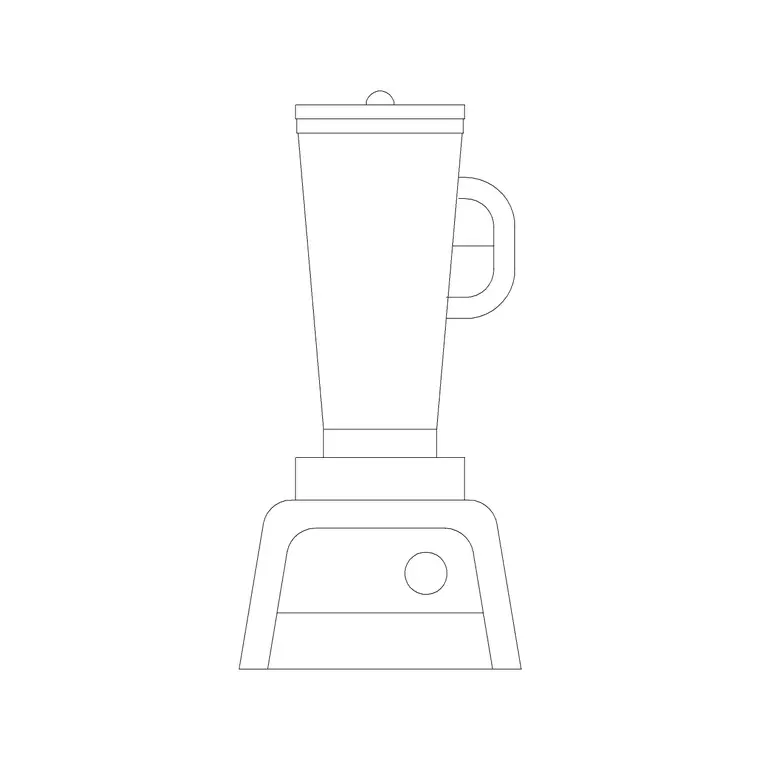 Juicer 1 DWG CAD block thumbnail — kitchen drawing