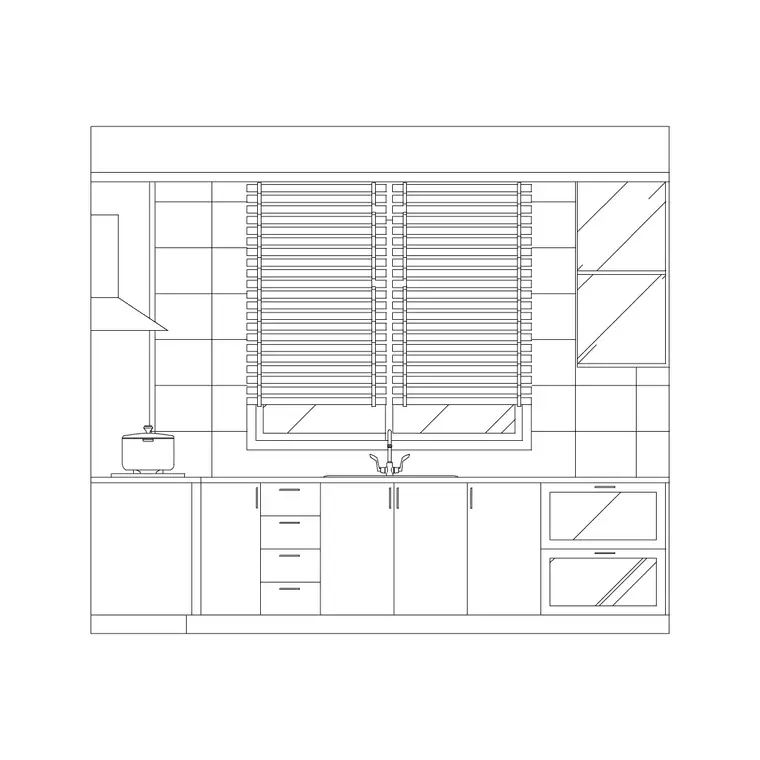 Kitchen Ele Sink DWG CAD block thumbnail — kitchen drawing