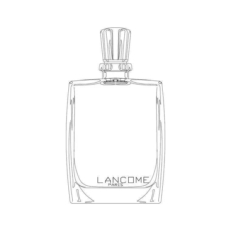 Lacome Perfume DWG CAD block thumbnail — accessories drawing