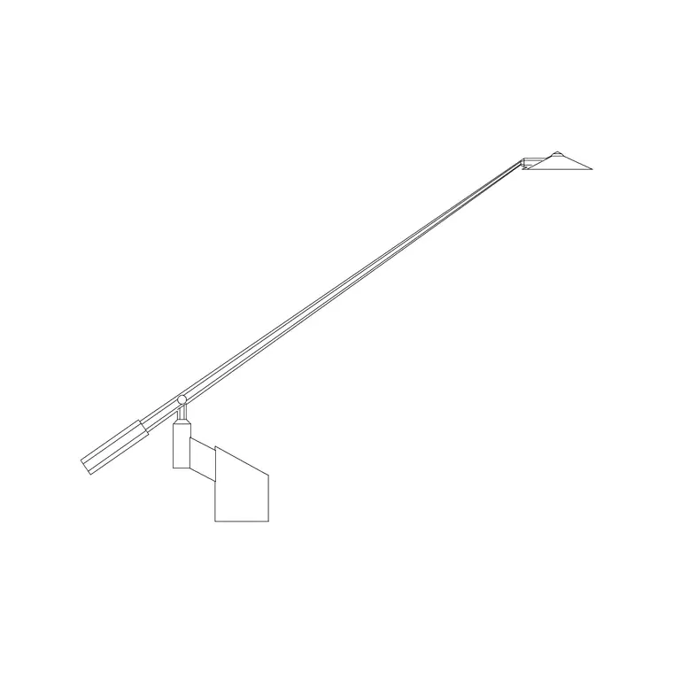 Lamp With Rod 2 DWG CAD block thumbnail — lighting drawing