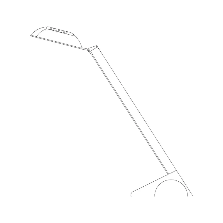 Lamp With Rod DWG CAD block thumbnail — lighting drawing