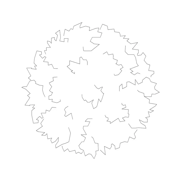 Landscaping Tree Plan 11 DWG CAD block thumbnail — trees & plants drawing