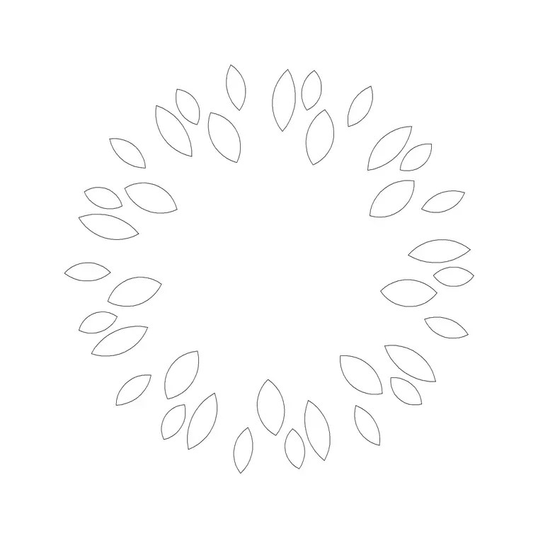 Landscaping Tree Plan 15 DWG CAD block thumbnail — trees & plants drawing