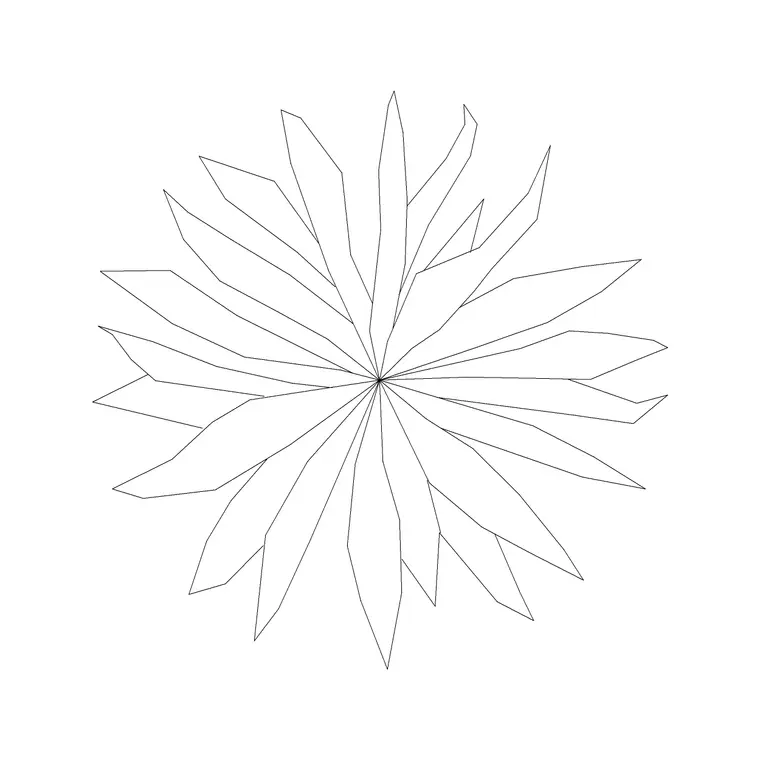Landscaping Tree Plan 16 DWG CAD block thumbnail — trees & plants drawing