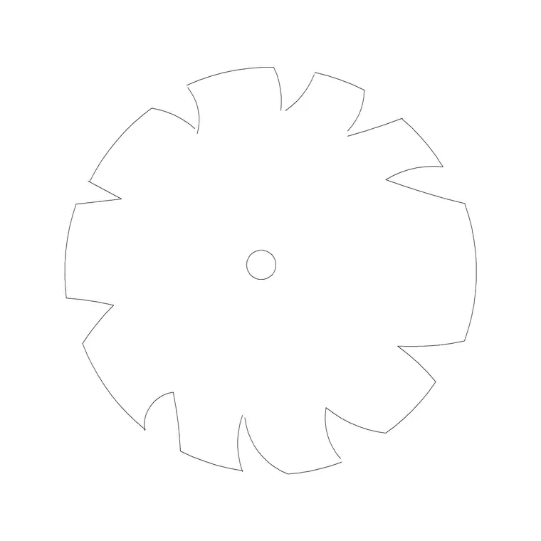 Landscaping Tree Plan 2 DWG CAD block thumbnail — trees & plants drawing