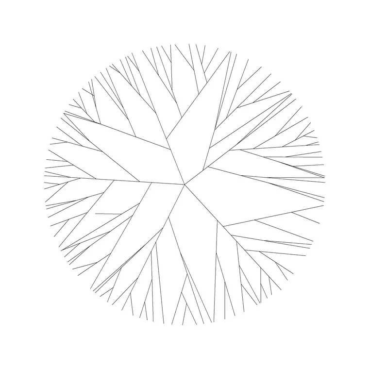 Landscaping Tree Plan 28 DWG CAD block thumbnail — trees & plants drawing