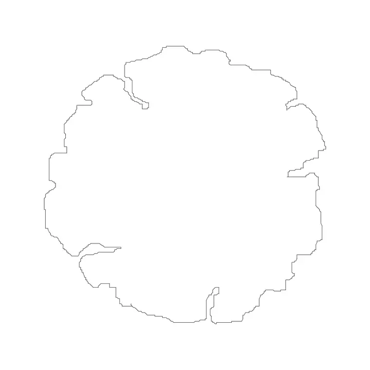 Landscaping Tree Plan 5 DWG CAD block thumbnail — trees & plants drawing