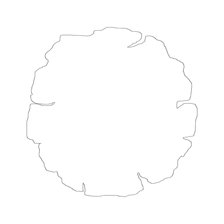 Landscaping Tree Plan 7 DWG CAD block thumbnail — trees & plants drawing