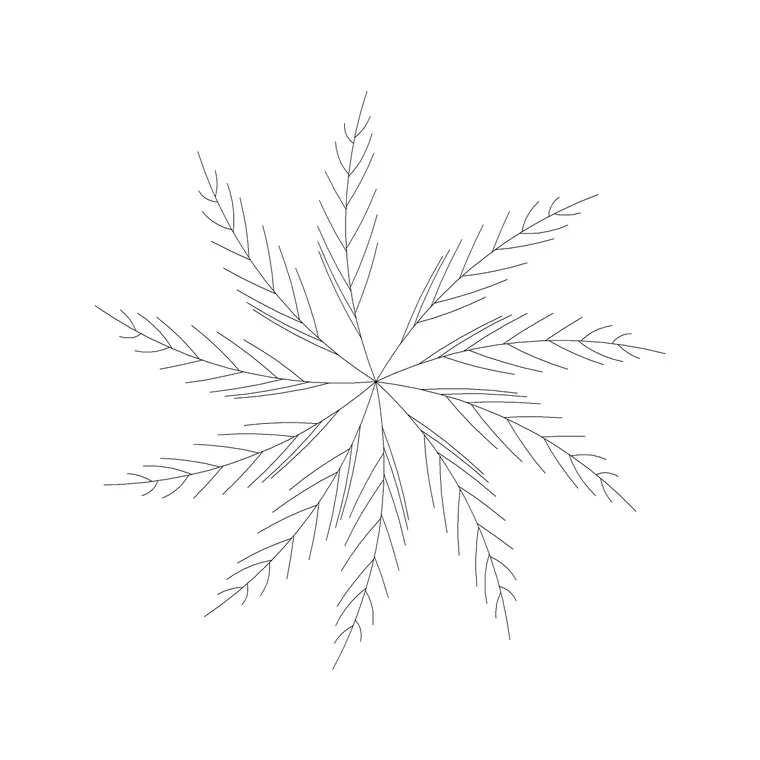 Landscaping Tree Plan 8 DWG CAD block thumbnail — trees & plants drawing