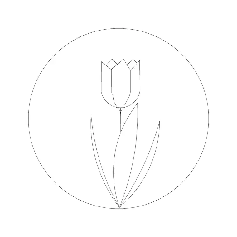 Leaves Ele 11 DWG CAD block thumbnail — trees & plants drawing