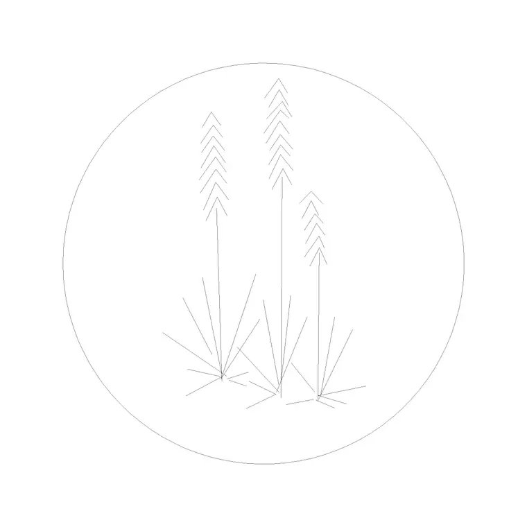 Leaves Ele 8 DWG CAD block thumbnail — trees & plants drawing