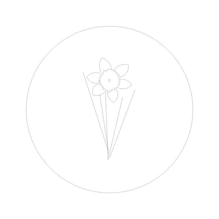 Leaves Ele 9 DWG CAD block thumbnail — trees & plants drawing