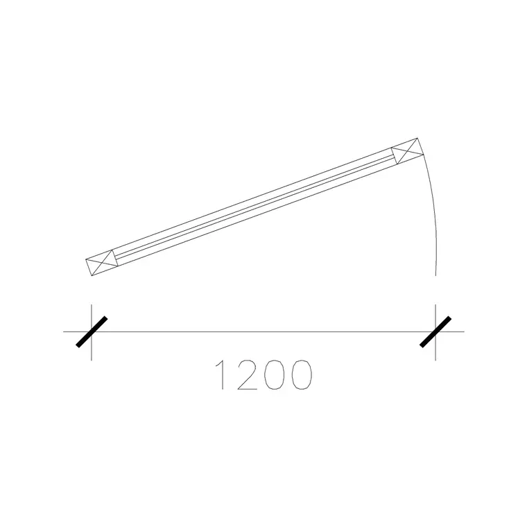 Left Hand 1200 Mm With Wooden Frame Wide Door DWG CAD block thumbnail — doors drawing