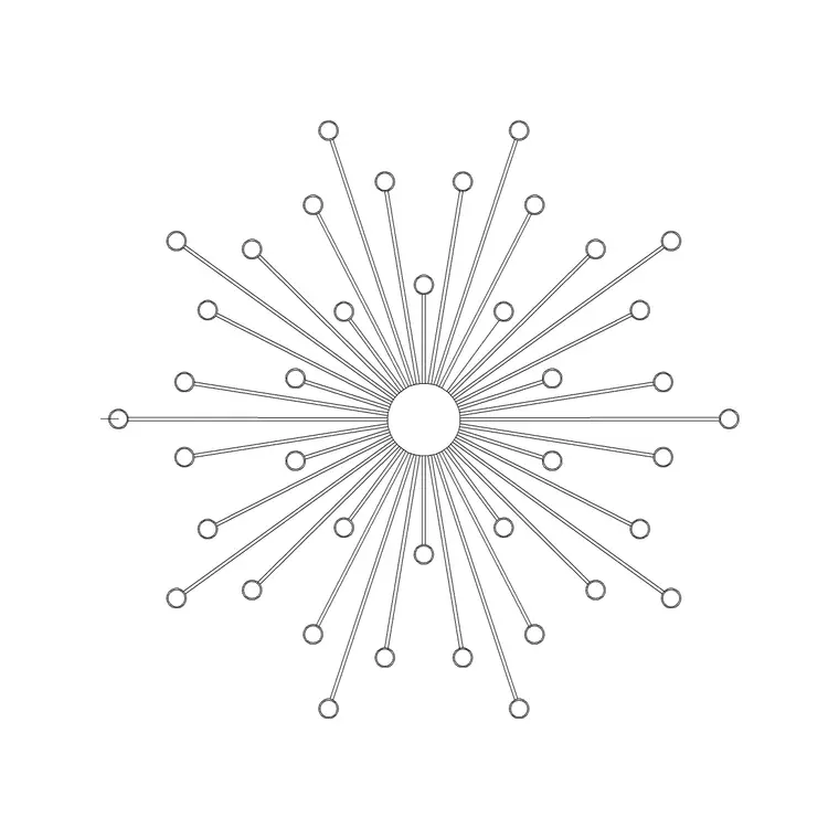 Light Classic Luxury Plan DWG CAD block thumbnail — lighting drawing